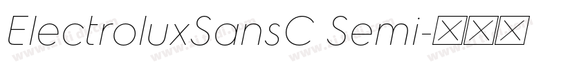 ElectroluxSansC Semi字体转换 ElectroluxSansC Semi字体转换